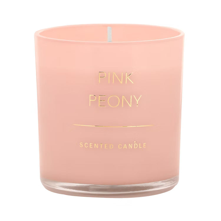 Luxury Scented Soy Wax Jar Candle (Pink Peony)