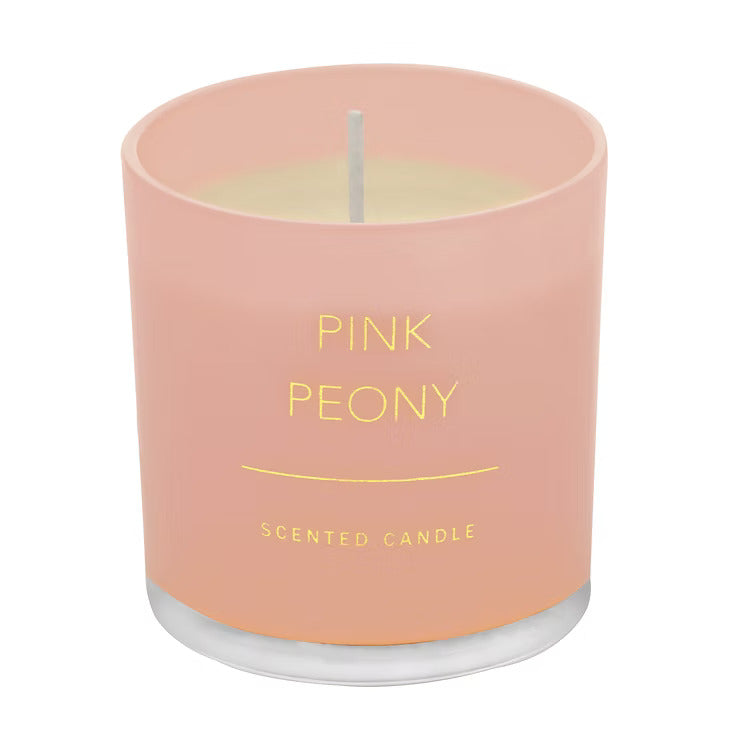 Luxury Scented Soy Wax Jar Candle (Pink Peony)