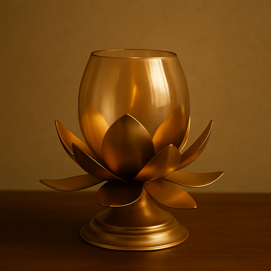 Saanjh Lotus Aura Candle Holder